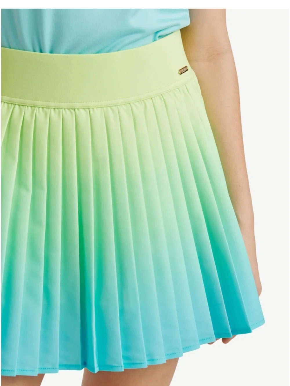 Justice Girls Green Pleated Ombre Skort Size Small (7-8) NWT